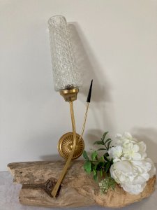 1025⚜️ Vintage 1960s Wall Sconce Tulip Decoration