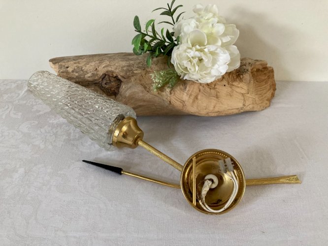 1025⚜️ Décoration Applique Murale Tulipe Année 1960 Vintage