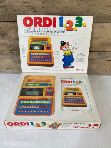 1025⚜️ Jeu Ordi Nathan Electronique 5 Fonctions Apprendre à Compter en Jouant