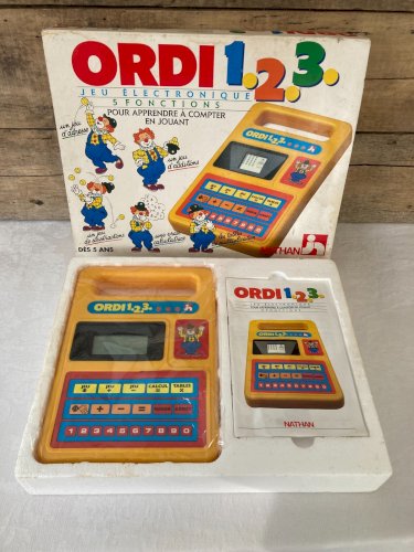 1025⚜️ Jeu Ordi Nathan Electronique 5 Fonctions Apprendre à Compter en Jouant