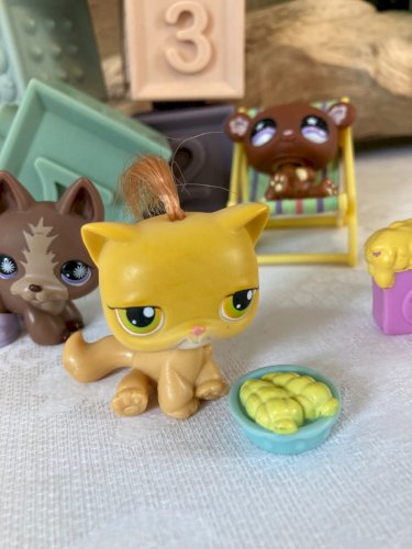 1025⚜️ Lot de 5 Figurines Pet Shop Littlest LPS Hasbro