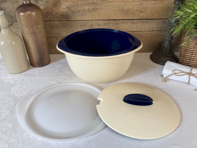 1025⚜️ Tupperware Plat de Service Maintien Au Chaud Thermo Duo Iso-Duo 4.3 L