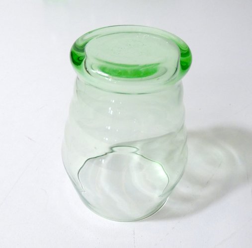 11 verres à eau en verre soufflé vintage