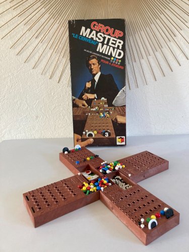 1124⚜️ Ancien Jeu de Société Group Master Le Cerveau Mind Pour 4 Joueurs