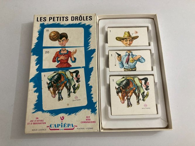 1124⚜️ Ancien Jeu De Société Les Petits Drôles Capiépa Piatnik - Vienne Complet