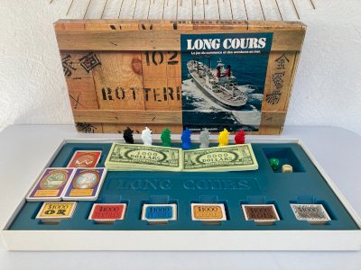 1124⚜️ Ancien Jeu Société Long Cours Le Jeu Du Commerce et des Aventures en Mer