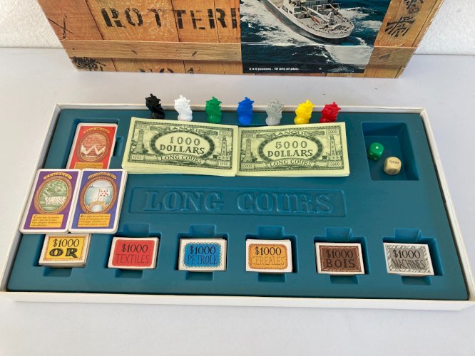 1124⚜️ Ancien Jeu Société Long Cours Le Jeu Du Commerce et des Aventures en Mer