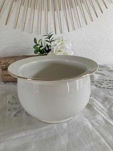 1124⚜️ Ancien Pot de Chambre Digoin Sarreguemines France en Céramique Vintage
