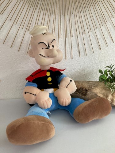 1124⚜️ Ancienne Peluche Doudou Popeye Nicotoy Hauteur 50 Cm Debout