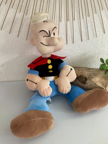 1124⚜️ Ancienne Peluche Doudou Popeye Nicotoy Hauteur 50 Cm Debout