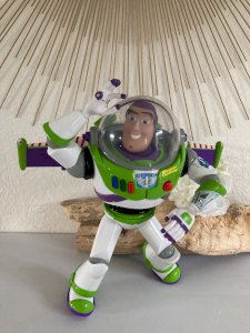 1124⚜️ Figurine Buzz L'éclair Disney Pixar Mattel Parle en Anglais Hauteur 30 Cm