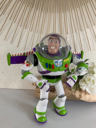 1124⚜️ Figurine Buzz L'éclair Disney Pixar Mattel Parle en Anglais Hauteur 30 Cm