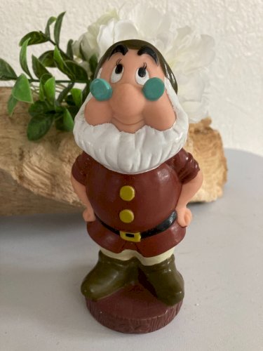 1124⚜️ Lot de 7 Figurines Blanche Neige Et Les Sept Nains Disney H 14 Cm