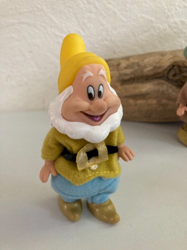 1124⚜️ Lot de 7 Figurines Blanche Neige Et Les Sept Nains Simba Disney H 11 Cm