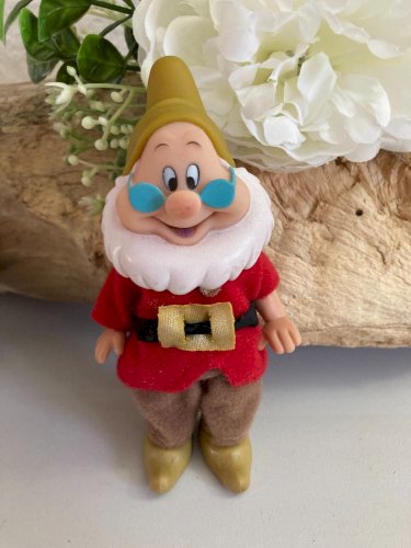 1124⚜️ Lot de 7 Figurines Blanche Neige Et Les Sept Nains Simba Disney H 11 Cm