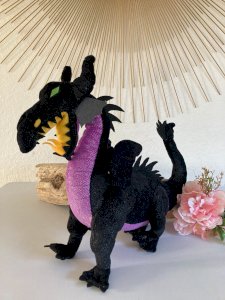 1124⚜️ Peluche Doudou Dragon Maléfique Disneyland Paris La Belle au Bois Dormant