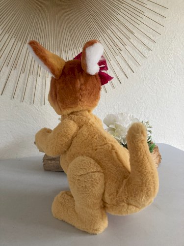 1124⚜️ Peluche Doudou Interactive Maman Josie Le Kangourou Fur Real Avec 3 Bébés
