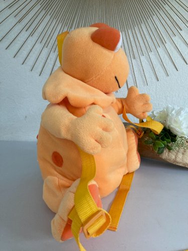 1124⚜️ Peluche Doudou Sac à Dos Casimir Tomy Hauteur 35 Cm Vintage