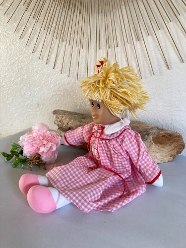 1124⚜️ Peluche Poupée de Chiffon Doudou Pimprenelle Bonne Nuit Les Petits