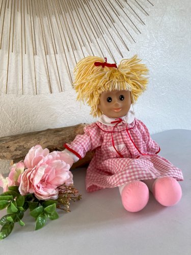 1124⚜️ Peluche Poupée de Chiffon Doudou Pimprenelle Bonne Nuit Les Petits