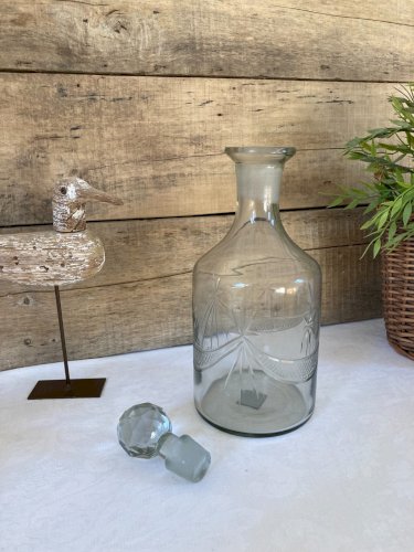1125⚜️ Décoration Carafe à Whisky en Verre SIA Hauteur 28 Cm