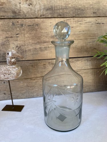 1125⚜️ Décoration Carafe à Whisky en Verre SIA Hauteur 28 Cm