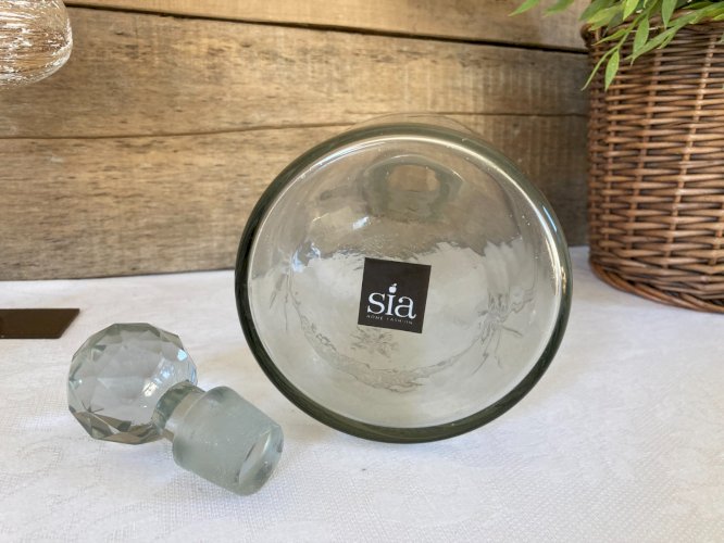 1125⚜️ Décoration Carafe à Whisky en Verre SIA Hauteur 28 Cm