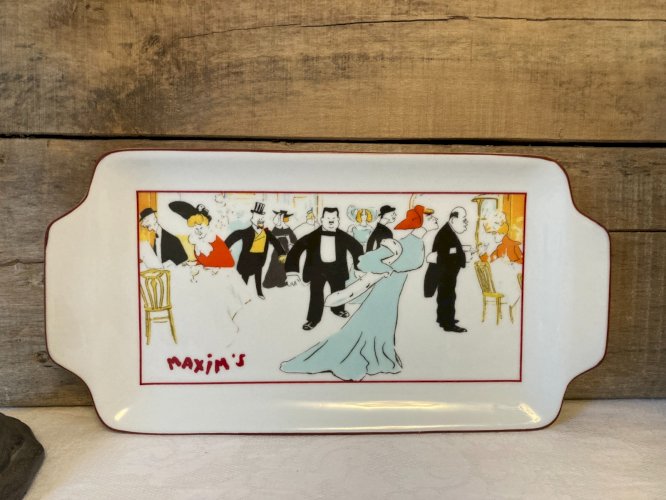 1125⚜️ Plat à Cake Maxim's De Paris Longueur 30 Cm X 15 Cm
