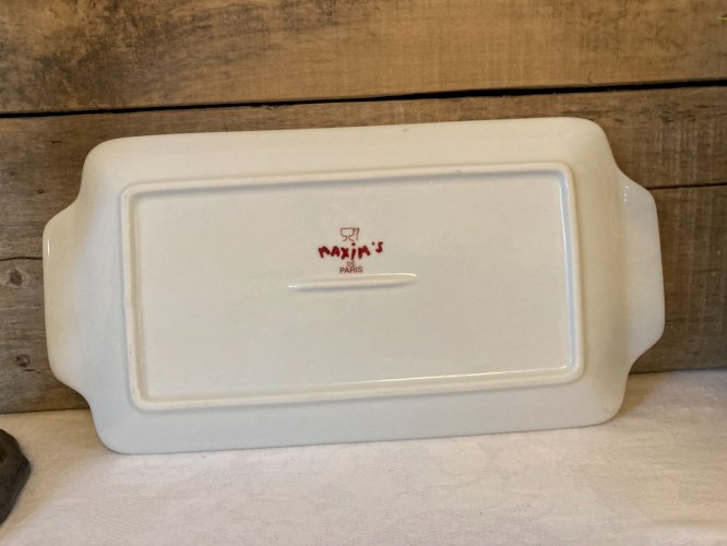 1125⚜️ Plat à Cake Maxim's De Paris Longueur 30 Cm X 15 Cm