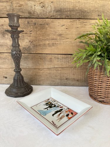 1125⚜️ Plat Coupelle Vide Poche Maxim's De Paris en Porcelaine