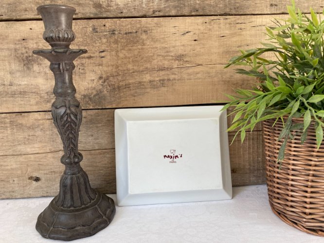 1125⚜️ Plat Coupelle Vide Poche Maxim's De Paris en Porcelaine