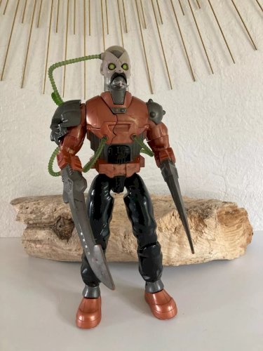 12 ⚜️ Action Man Figurine Méchant X Missions Toxic Robot Année 2003 Hasbro