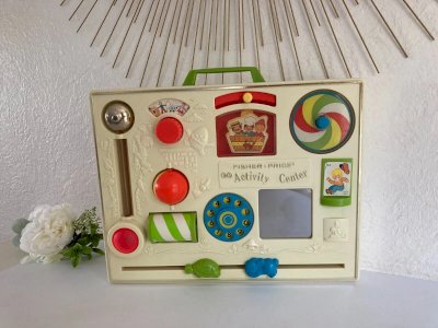 12 ⚜️ Ancien Tableau D'activité et D'éveil Fisher Price Vintage
