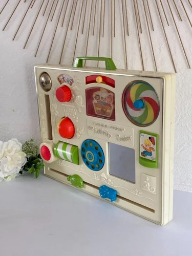 12 ⚜️ Ancien Tableau D'activité et D'éveil Fisher Price Vintage