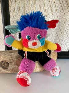 12 ⚜️ Vintage Plush Toy Popples Sports Football Transforms into Ball from 1986