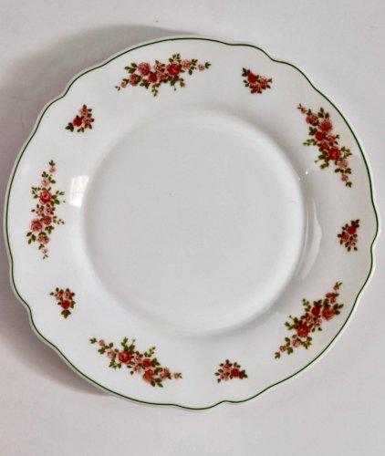 12 assiettes à dessert buissons de roses ARCOPAL