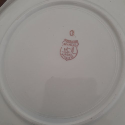 12 assiettes dessert anciennes en porcelaine de Limoges