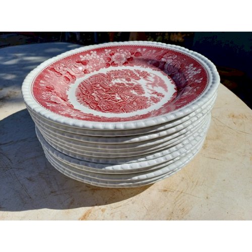 12 Assièttes en Faience de marque : Adams