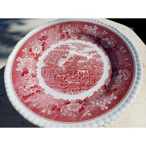 12 Assièttes en Faience de marque : Adams