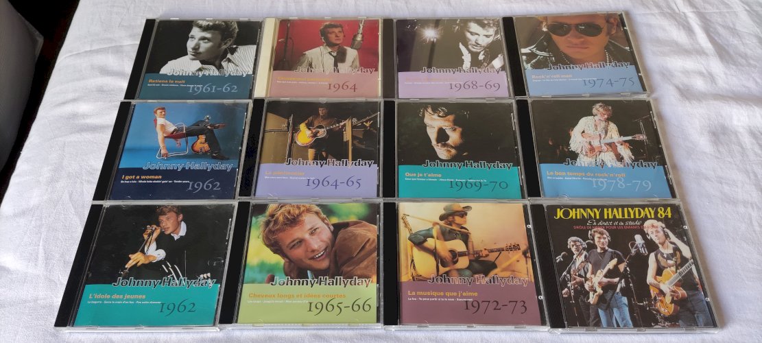 12 CD Johnny Hallyday de 1961 à 1984