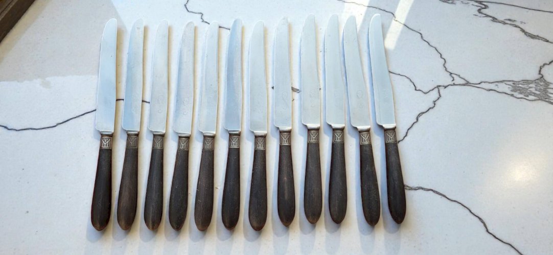 12 couteaux de table Bourgade / Thiers