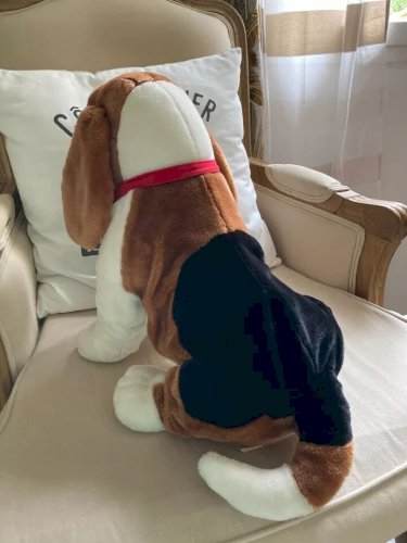 12 ⚜️ Grande Peluche Doudou Le Chien Télé Z Jemini Hauteur 35 Cm