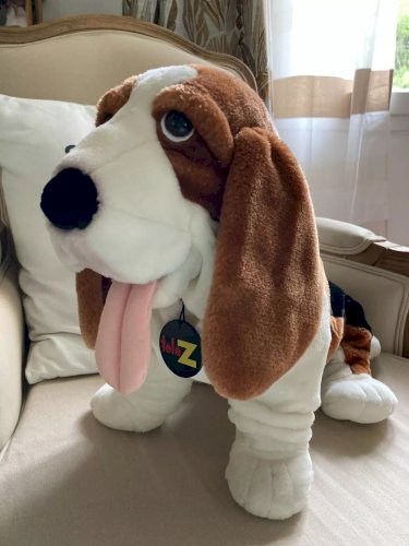 12 ⚜️ Grande Peluche Doudou Le Chien Télé Z Jemini Hauteur 35 Cm