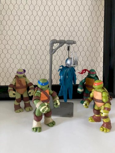 12⚜️ Lot 4 Figurines Tortue Ninja Raphael Leonardo Donatello, Michelangelo 2012