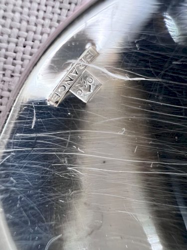 12 petites cuillères Christofle métal argenté monogrammées 13,2 cm