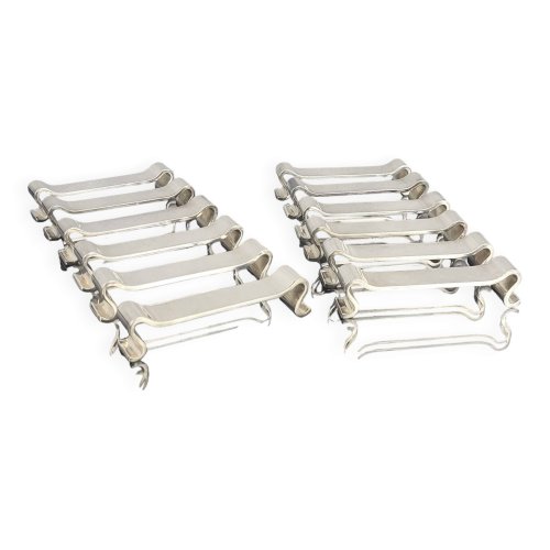 12 porte couteau Christofle Gallia