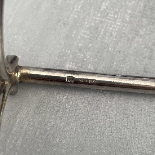 12 support porte repose couteaux métal argenté 6gr orfèvrerie de CHAMBLY France