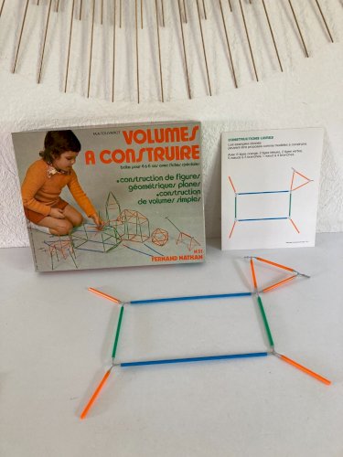 1224⚜️ Ancien Jeu de Société Volumes à Construire Construction Fernand Nathan