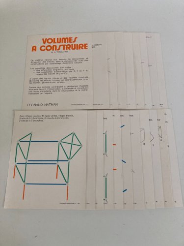1224⚜️ Ancien Jeu de Société Volumes à Construire Construction Fernand Nathan