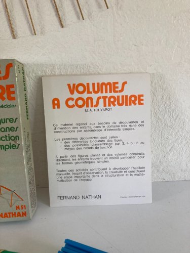1224⚜️ Ancien Jeu de Société Volumes à Construire Construction Fernand Nathan